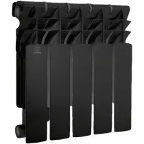 Биметаллический радиатор KUBBER KUB-350B/100 Black фото