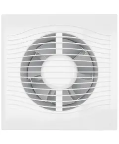 Ventilator de extracție axial cu clapetă antiretur DICITI SLIM 6C D150 Alb