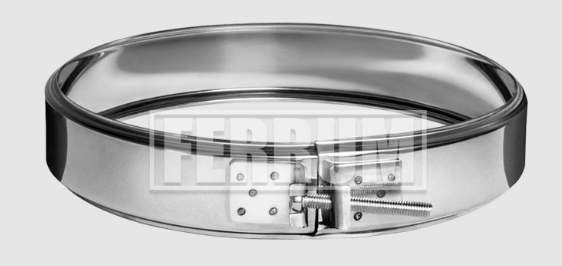 Хомут зажимной для дымохода из нержавейки купить в Минске. Доставка.