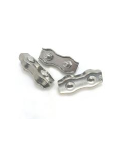 Clema dublă Inox Mare de 3 mm