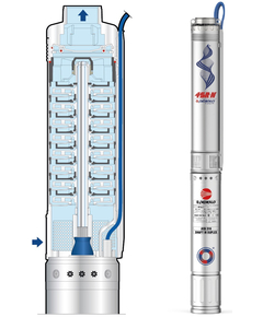 Погружной насос Pedrollo 4SR 15/21 - N - PD 4 kW фото