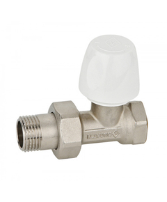 Кран радиаторный прямой (подача) 1/2''x1/2'' (полипр) Bugatti фото