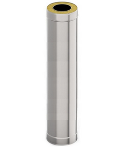 Coș de fum dublu perete sandviș 1m Ferrum (430/0,5) D180x280