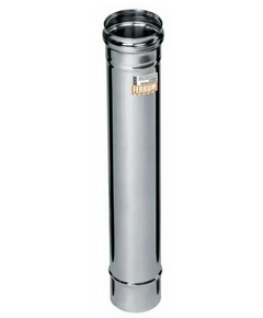 Coș de fum cu un singur perete 0,5m Ferrum D115 (0,5mm)