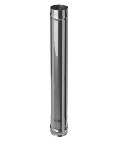 Coș de fum cu un singur perete 1,0m Ferrum D115 (0,5mm)
