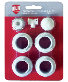 Set de accesorii Royal Thermo 3/4'' Alb