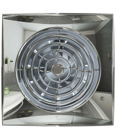 Ventilator de evacuare design cu clapetă antiretur DICITI AURA 4C D100 Chrome