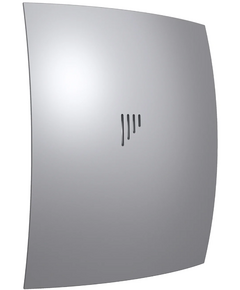 Ventilator de evacuare designer cu clapetă de sens Diciti BREEZE 4C D100 Negru Mat Gri Metalic