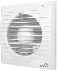 Осевой вытяжной вентилятор с сеткой ERA 6S D150 White фото
