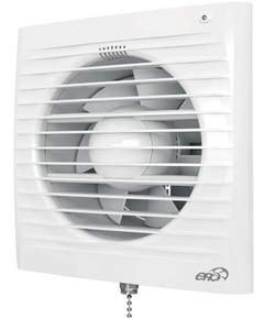 Ventilator de extracție axial cu plasă și șnur ERA 5S-02 D125 Alb