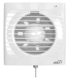Осевой вытяжной вентилятор с сеткой и шнурком ERA 6S-02 D150 White фото