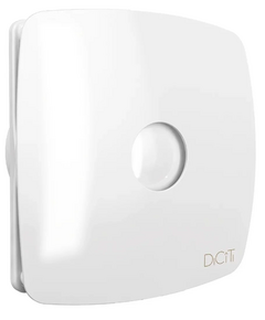 Ventilator de extracție axial cu clapetă de sens DICITI RIO 5C D125 Alb