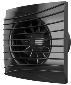 Ventilator de extracție design cu clapetă de sens Diciti SILENT 4C Obsidian