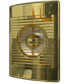 Дизайнерский вытяжной вентилятор с обратным клапаном Diciti Standard 5C D125 Gold фото