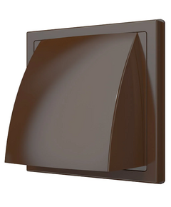 Gura de evacuare murală cu clapetă de sens maro 15x15 d.125 ASA Era