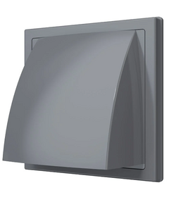 Gura de evacuare murală cu clapetă de sens gri 15x15 d.100 Era