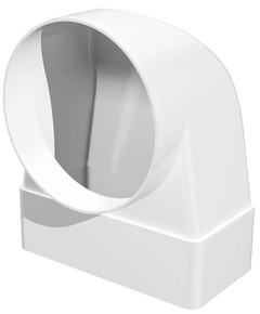 Conector unghiular pentru conductă plană cu rotund Era 612СК10КП 90° 6x12 D100