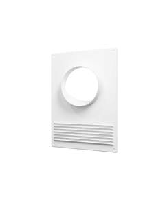 Площадка торцевая пластиковая с решеткой 18х25, d.100 Эра фото