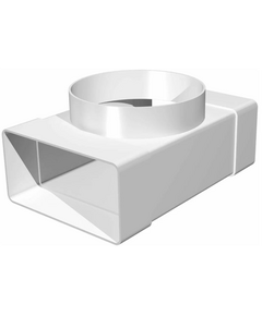 Соединитель плоских каналов с выходом на круглый 6х20 д.160Эра фото