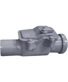 Обратный клапан ПП кан, д. 50, серый, RTP фото