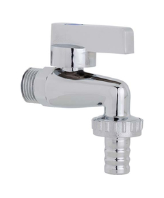 Шаровой кран со штуцером "Дачник"  1/2" x 3/4" (хром) Genebre фото