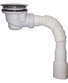 Sifon pentru cada de duș cromat 1 1/2" pentru diametru de 60mm cu GT 40x40/50, H67mm Aquant