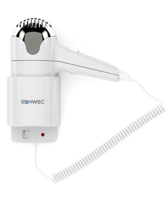 Фен белый, гор, 2 скорости GENWEC 1200W фото