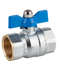 Шаровой кран бабочка 1/2" FF Genebre фото