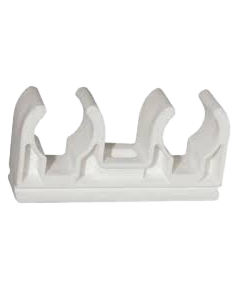 Clips dublă pentru țevi d.25, Rosturplast (120/20)