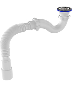 Sifon pentru tavă de duș cu tub flexibil 40x40/50, Aquant