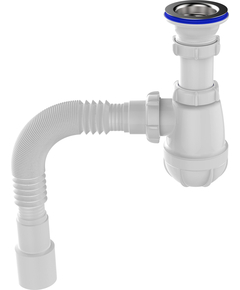 Sifon pentru bucătărie 1 1/2" x 40 cu tub flexibil 40x40/50, Aquant