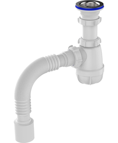 Sifon pentru bucătărie 1 1/2" x 40 cu tub flexibil 40x50, Aquant