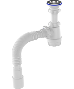 Sifon pentru lavoar 1 1/4" x 40 cu țeavă flexibilă 40x40/50, Aquant
