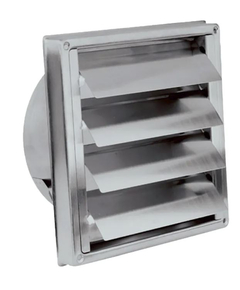 Решетка из нерж.стали с гравитационными жалюзи SS304 15х15 д.100 Promistral фото