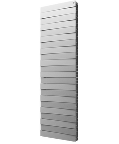 Биметаллический радиатор Royal Thermo PianoForte Tower Silver Satin 18 секций фото