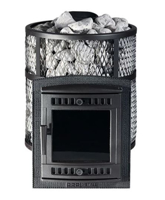 Печь банная чугунная "Атмосфера М" сетка 14kW Прометалл фото