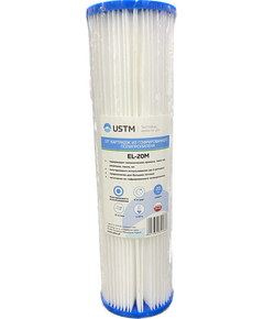 Cartuș de polipropilenă gofrat, 10'', 20mcr USTM