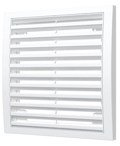 Вытяжная вентиляционная решетка из АБС-пластика Era 2222РР 22х22 White фото
