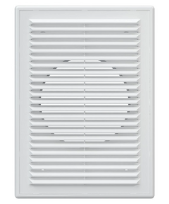 Вытяжная вентиляционная решетка из АБС-пластика с рамкой Era 1825R12F 18х25 D125 White фото