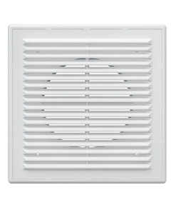 Grilă de ventilație din plastic ABS cu ramă Era 2121R12F 21x21 D125 Alb