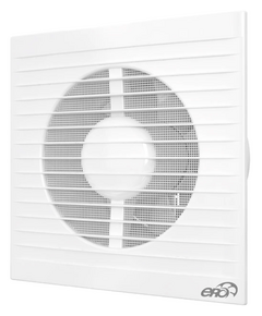 Ventilator axial de evacuare cu grilaj Era E 125 S D125 Alb
