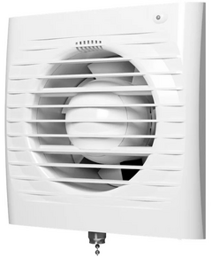 Ventilator de extracție axial cu clapetă de sens și șnur ERA 4C-02 Alb