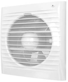 Ventilator de extracție axial cu plasă și fotodetector ERA 5S ETF D125 Alb