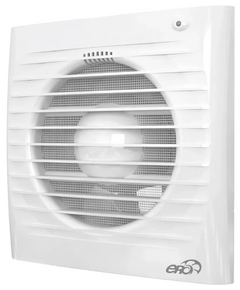 Осевой вытяжной вентилятор двухскоростной с сеткой и фотодатчиком ERA 4S ETF-03 White фото