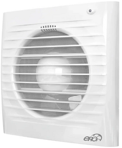 Ventilator de extracție axial cu plasă și temporizator ERA 4S ET D100 Alb