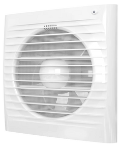 Ventilator de extracție axial cu plasă și temporizator ERA 5S ET D125 Alb