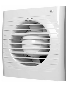 Осевой вытяжной вентилятор с сеткой и датчиком влажности ERA 6S HT D150 White фото