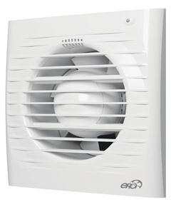 Ventilator axial de extracție cu clapetă de revenire și senzor de umiditate ERA 4C HT Era D100 alb