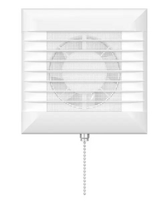 Ventilator axial de extragere cu comutator și grilă ERA EURO 4S-02 D100 alb