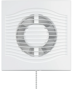 Ventilator de extracție axial cu senzor, clapetă și șnur DICITI SLIM 4C MRH-02 Alb
